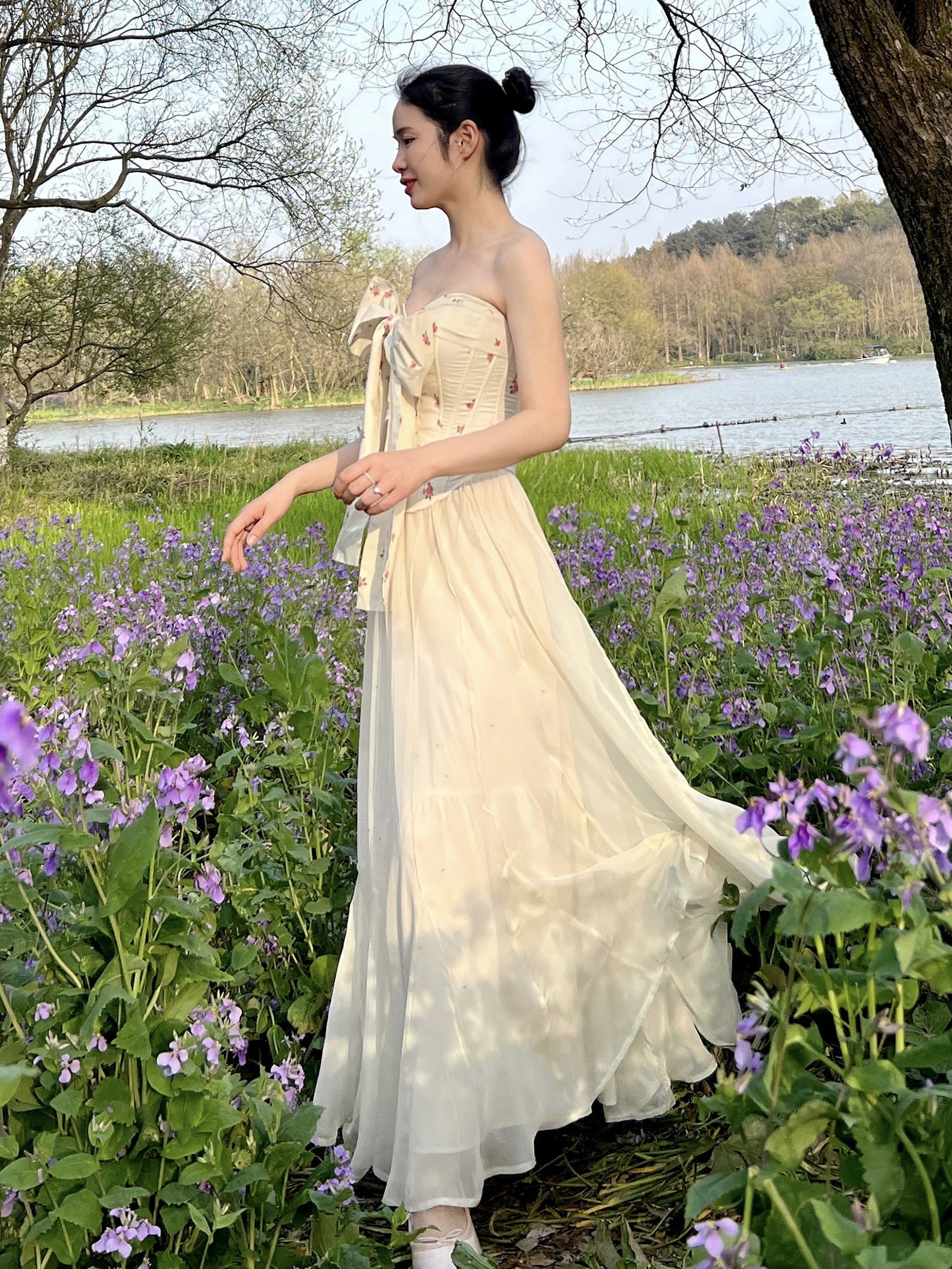 High-Waisted Fairy Chiffon Maxi Skirt