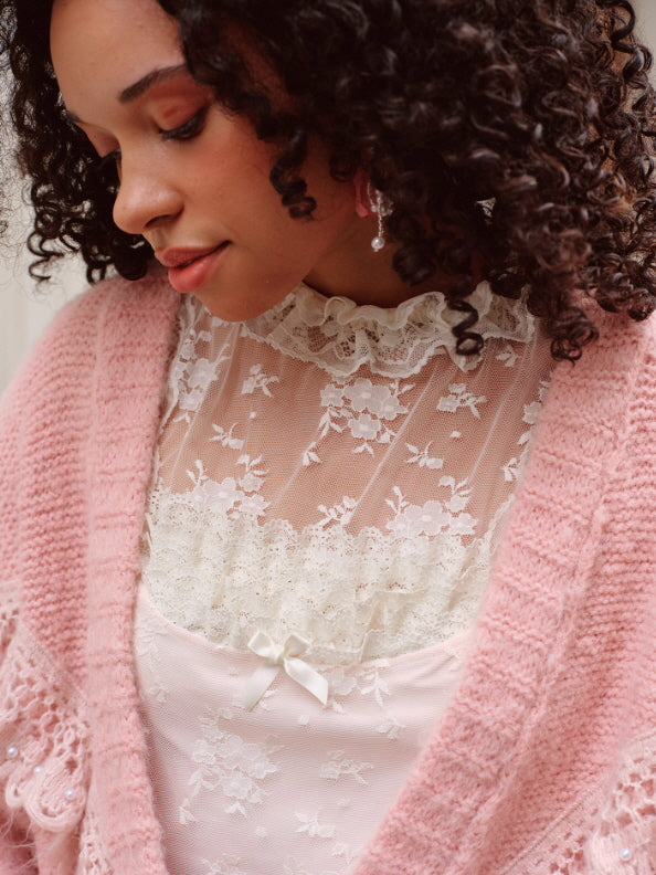 Victorian Lace Ruffle Top & Skirt