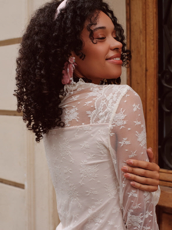 Victorian Lace Ruffle Top & Skirt