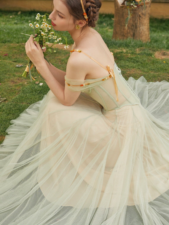 Fairy Wildflower Corset & Tulle Skirt