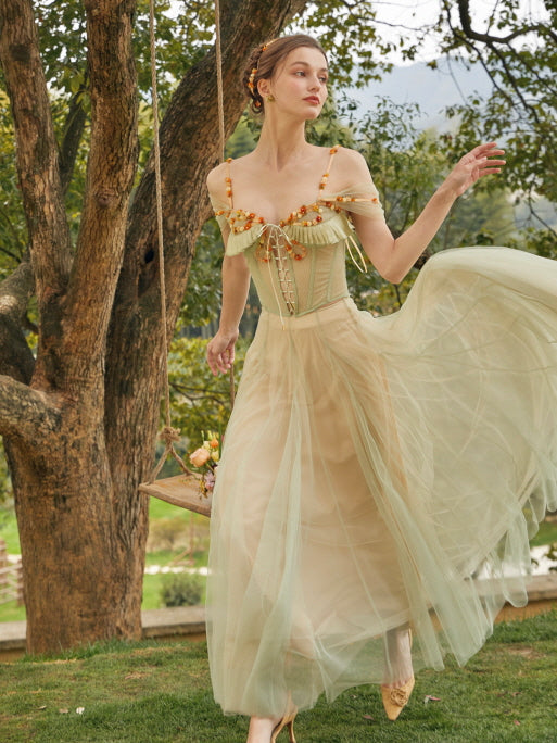 Fairy Wildflower Corset & Tulle Skirt