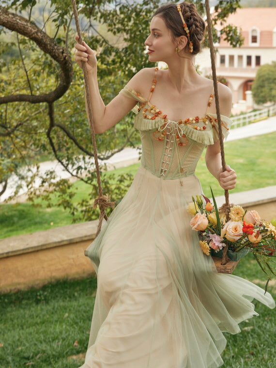 Fairy Wildflower Corset & Tulle Skirt