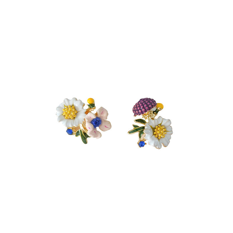 Cottagecore Flower Ear Pins