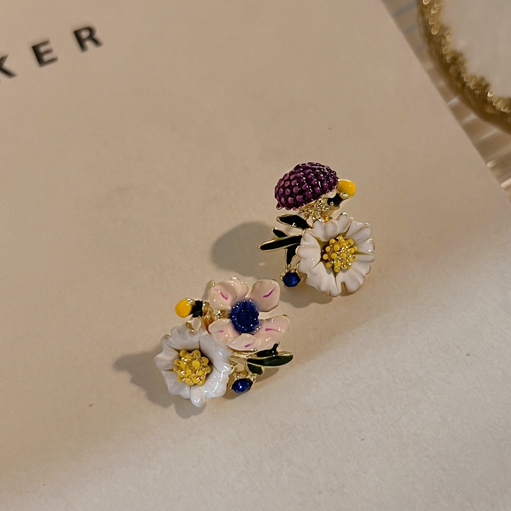 Cottagecore Flower Ear Pins