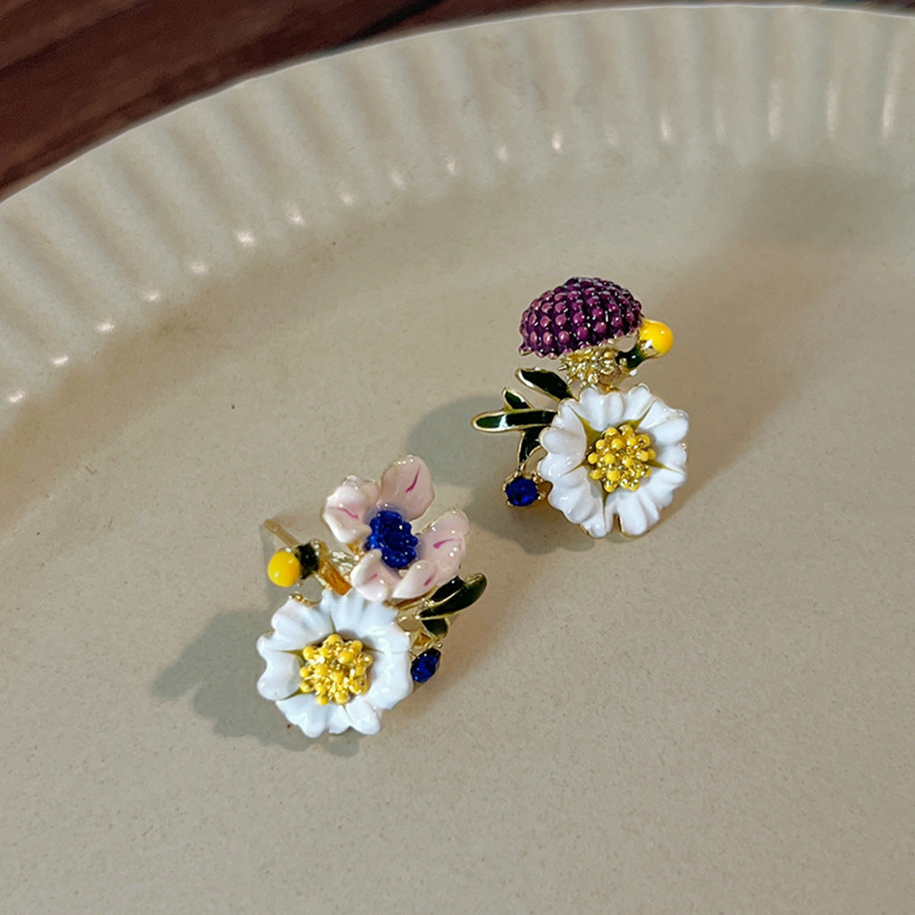 Cottagecore Flower Ear Pins