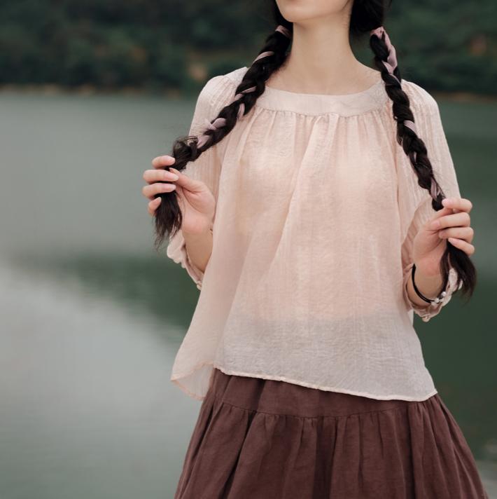 Cottagecore Plaid Fabric Stitched Pinafore Dress