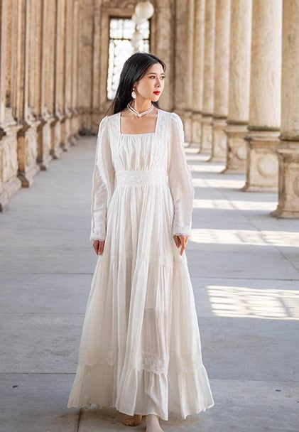 Style Dreamy Prairie White Dress